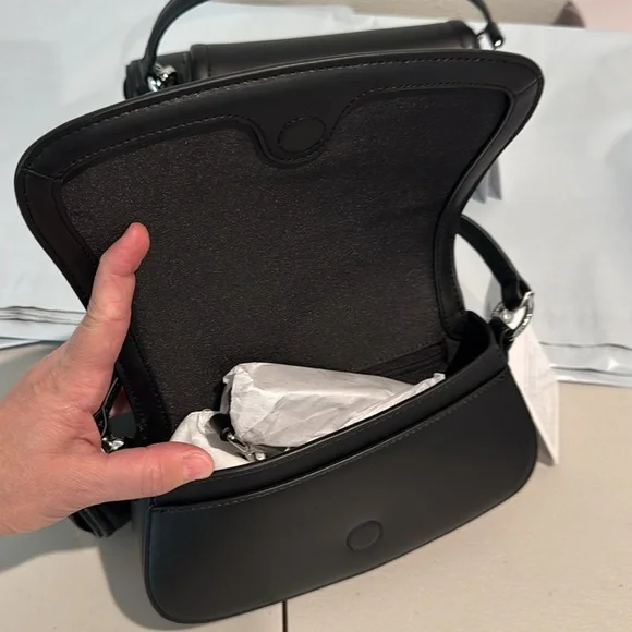 lululemon athletica Black Shoulder Bag Set Leather Alternative Mini Bag 1.2L - Picture 13 of 13